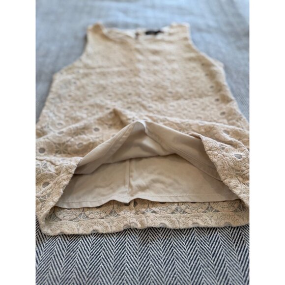 Banana Republic Mad Men Collection Beige Lace Sleeveless Top S - Picture 5 of 7